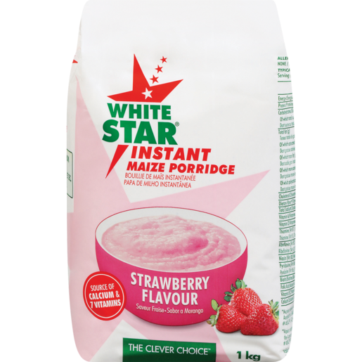 White Star Instant Porridge Strawberry 1kg