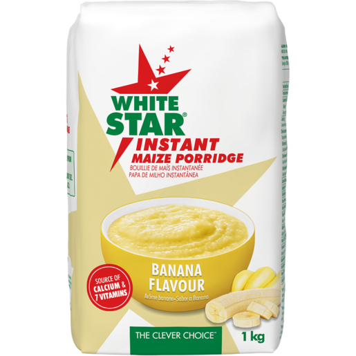 White Star Instant Porridge Banana 1kg