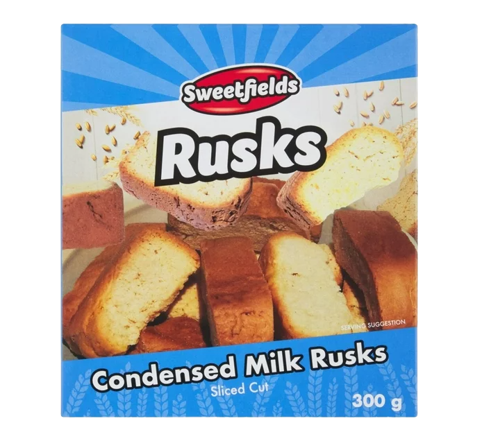 Sweetfields Rusks Condensed Milk 300g