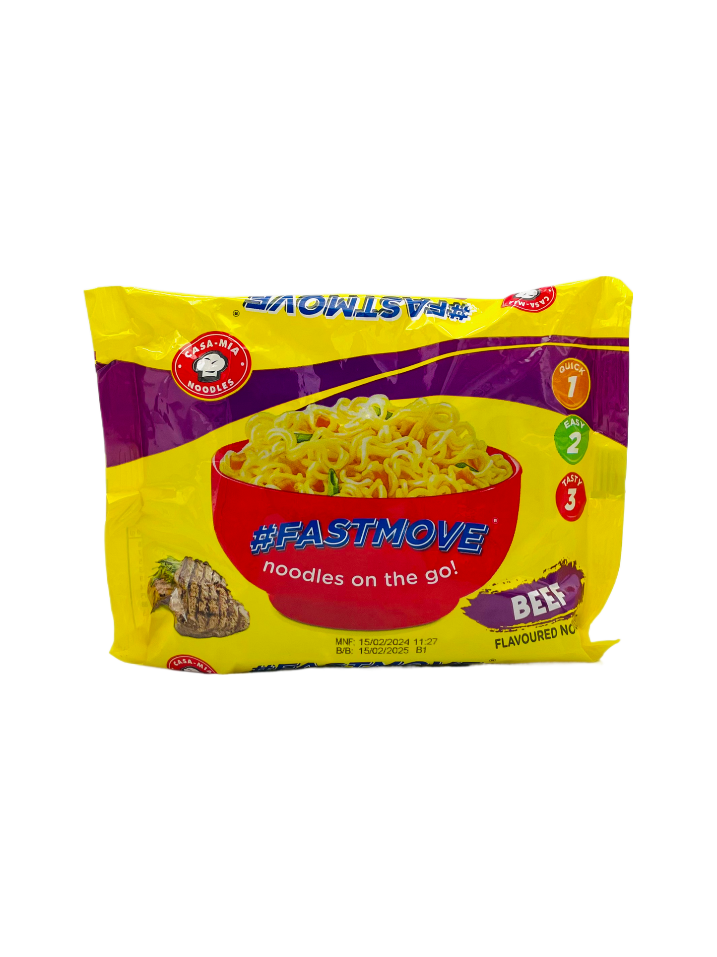 Casamia Fastmove Noodles Beef 70g