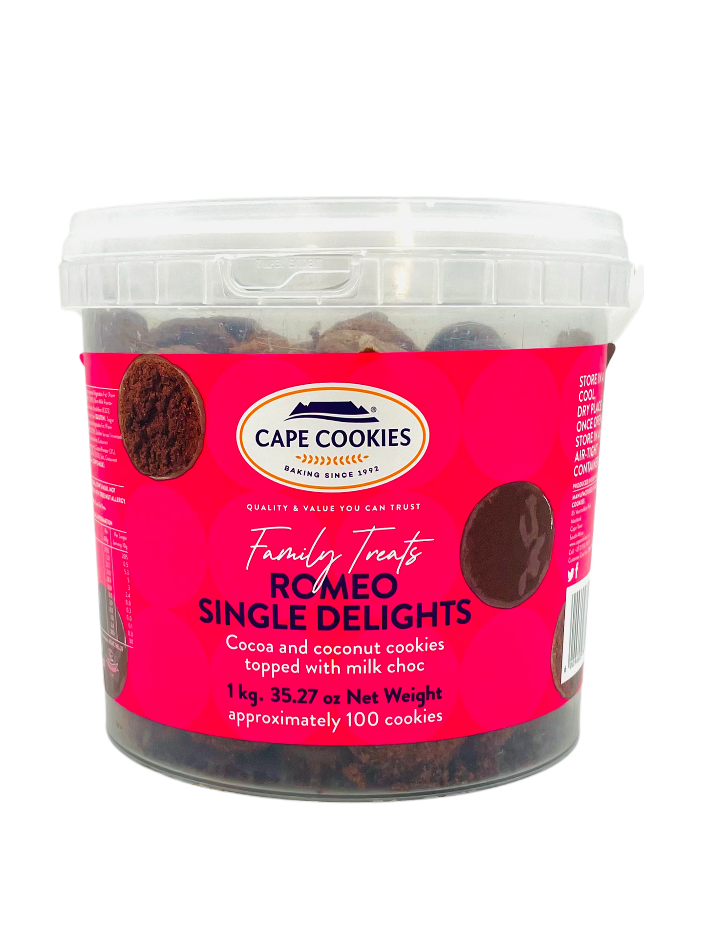 Cape Cookies Romeo Single Delights 1kg