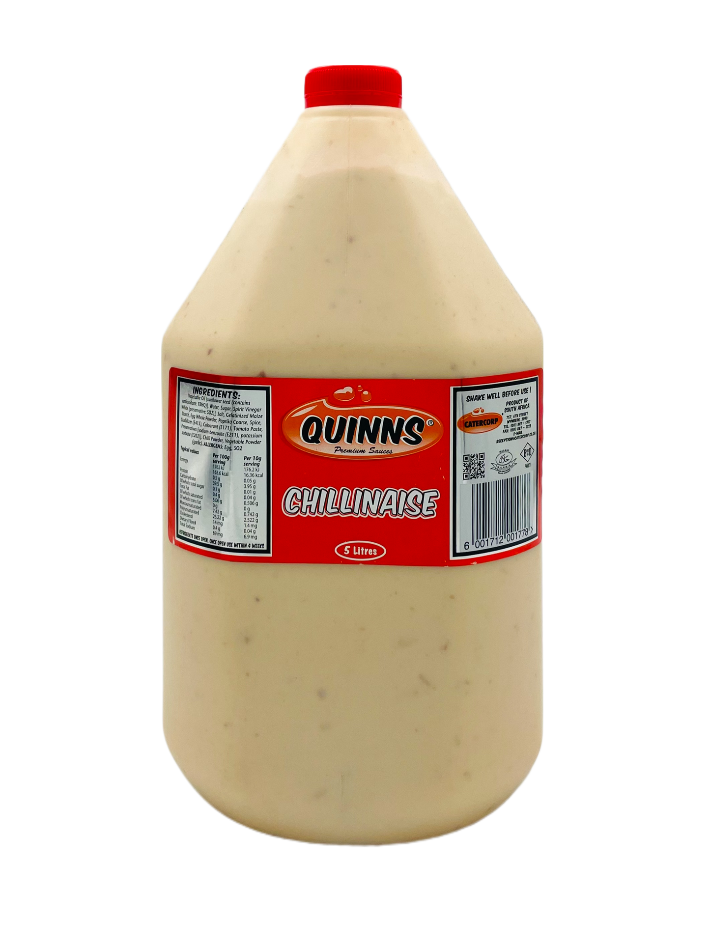 Quinns Chillinaise Sauce 5L