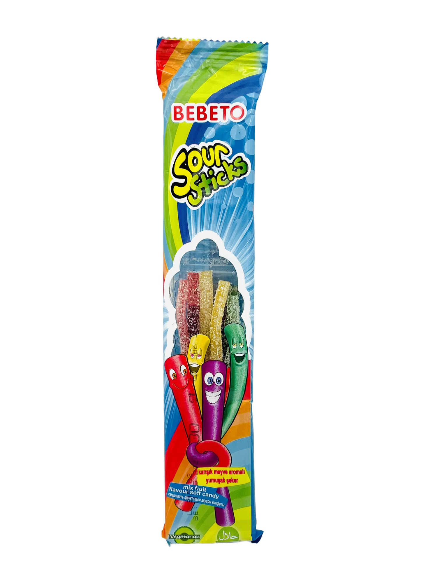 Bebeto Tutti Frutti Sour Sticks 30g