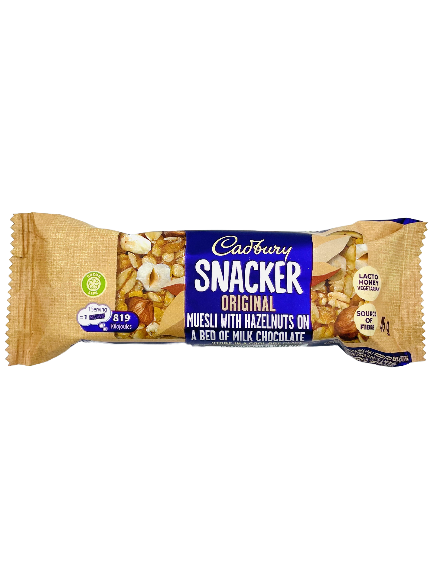 Cadbury Snacker Muesli & Hazelnut 45g