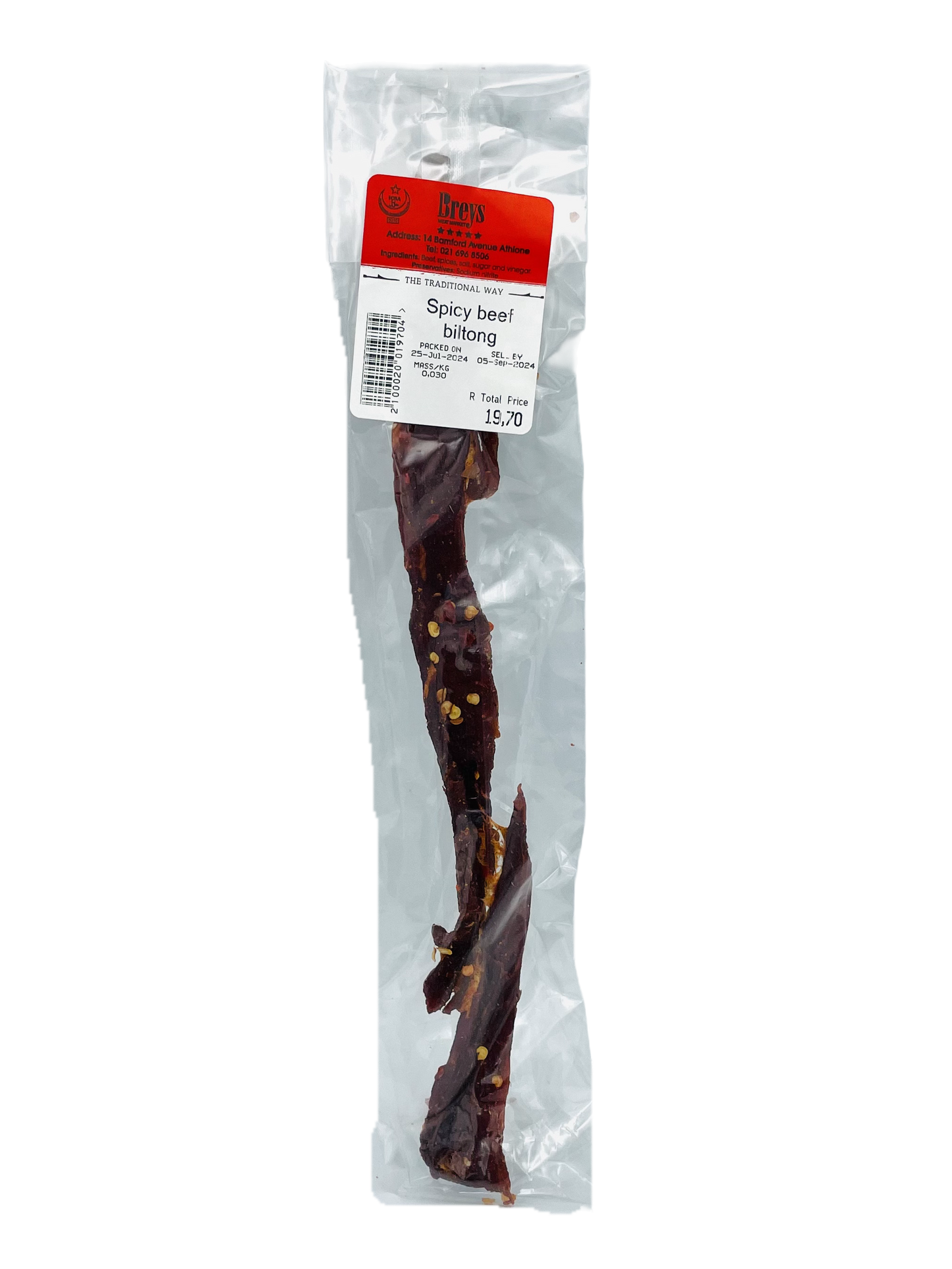 Breys Spicy Beef Biltong 30g