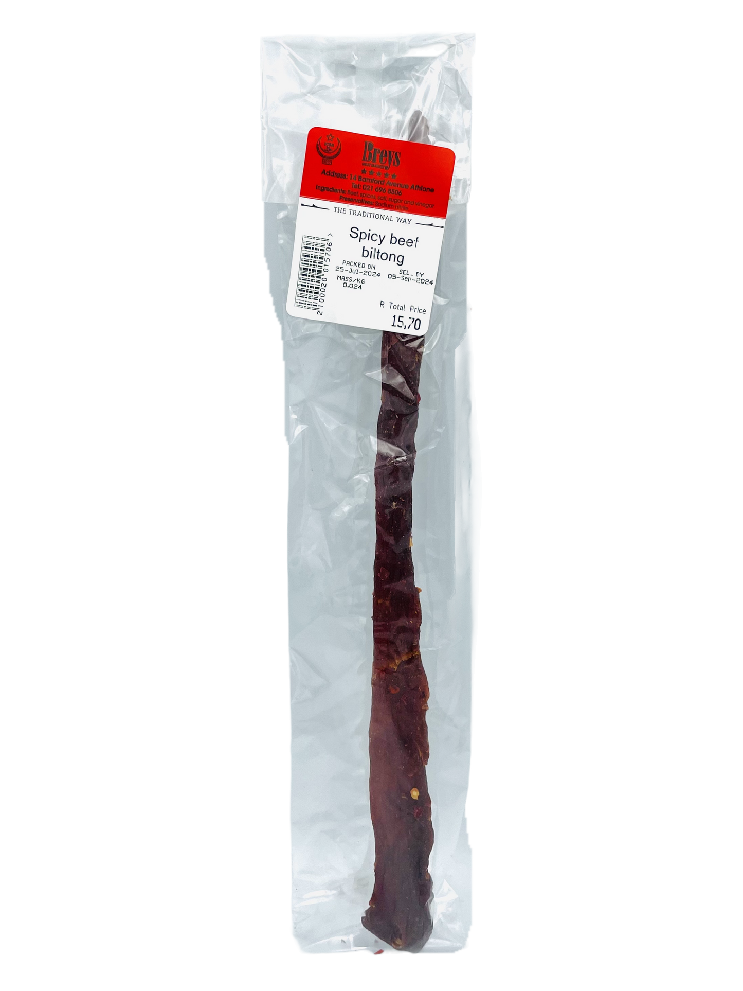 Breys Spicy Beef Biltong 24g