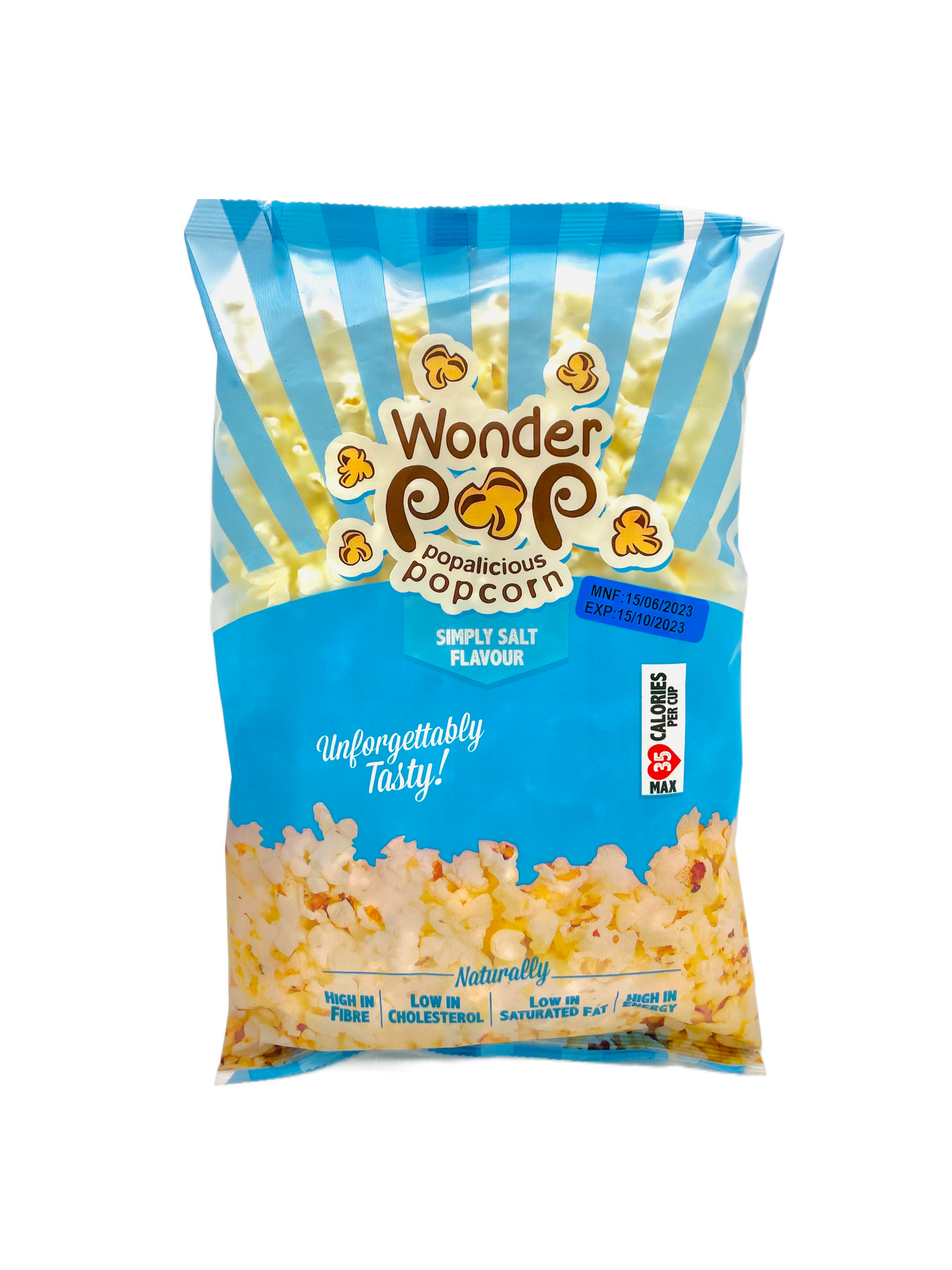 Wonder Pop Salt Flavoured Popcorn 90g