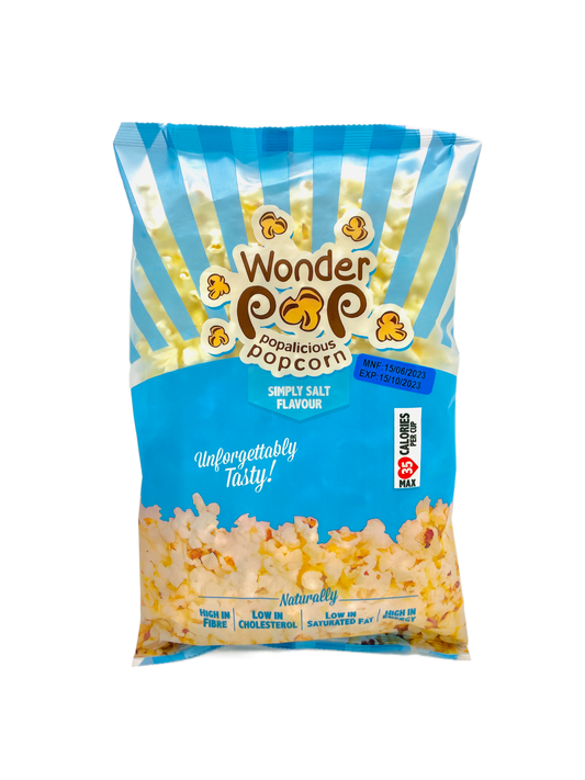 Wonder Pop Salt Flavoured Popcorn 90g