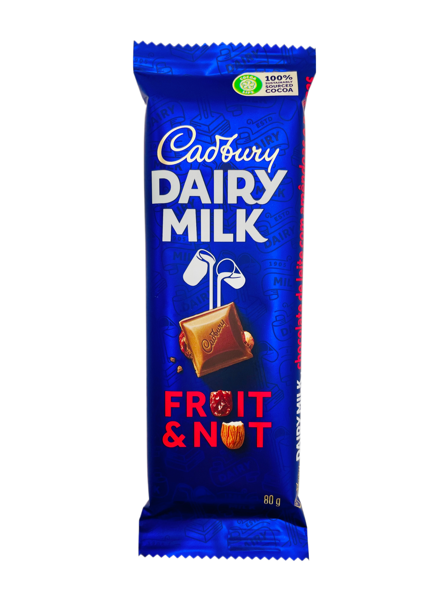 Cadbury Dairy Milk Fruit & Nut Slab 80g