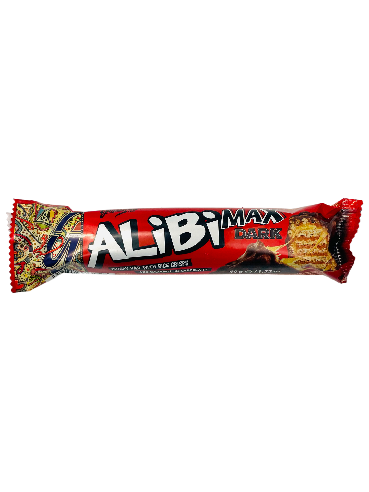 Alibi Max Crispy Bar With Rice Crisps Dark 49g