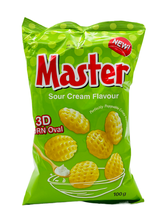 Master 3D Oval Corn Chips Sour Cream 100g