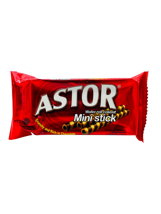 Astor Choc Mini Wafer Sticks 20g