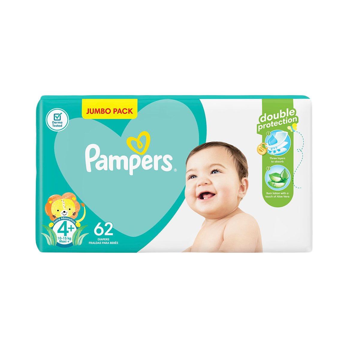 Pampers Active Baby Jumbo Pack Size 4+
