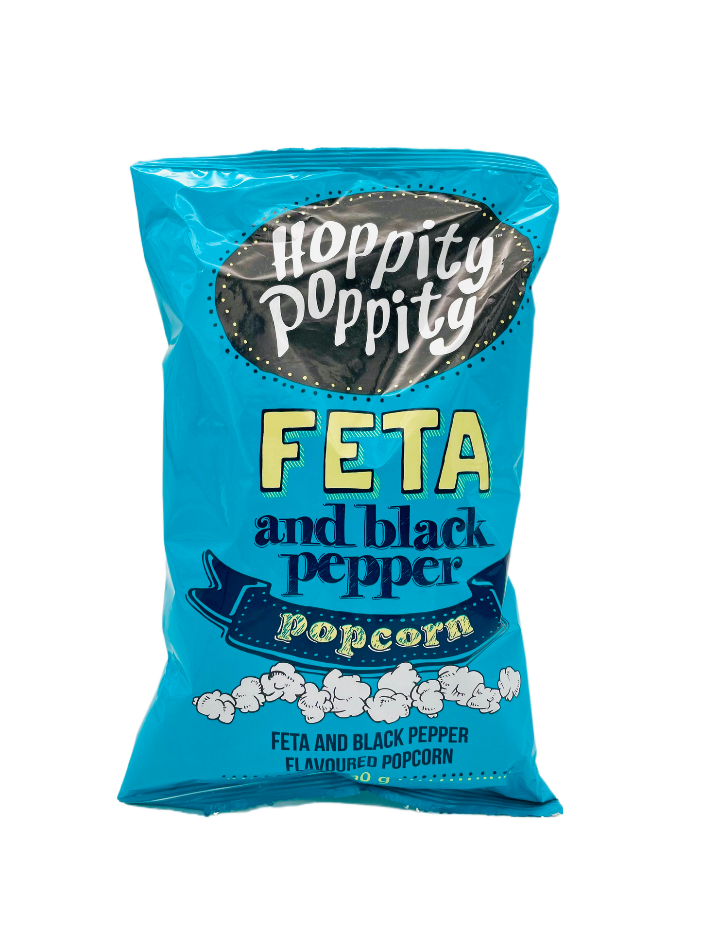 Hoppity Poppity Feta and Black Pepper Flavoured Popcorn 90g