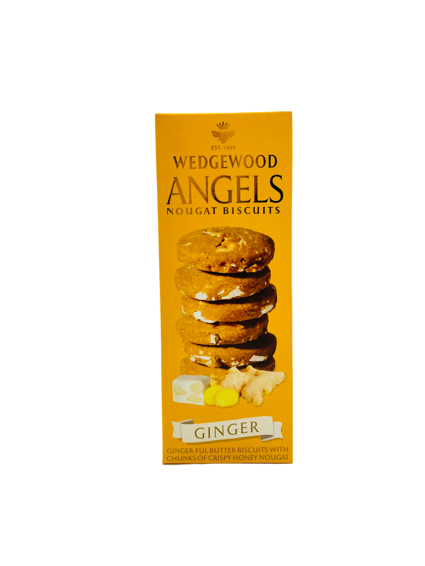 Wedgewood Angels Nougat Biscuits Ginger Flavoured 150g
